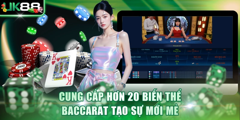 Cung cấp hơn 20 biến thể tạo sự mới mẻ